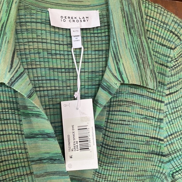 DEREK LAM 10 CROSBY Cianna Rib-Knit Space-Dyed Dress Size XL - Picture 8 of 12